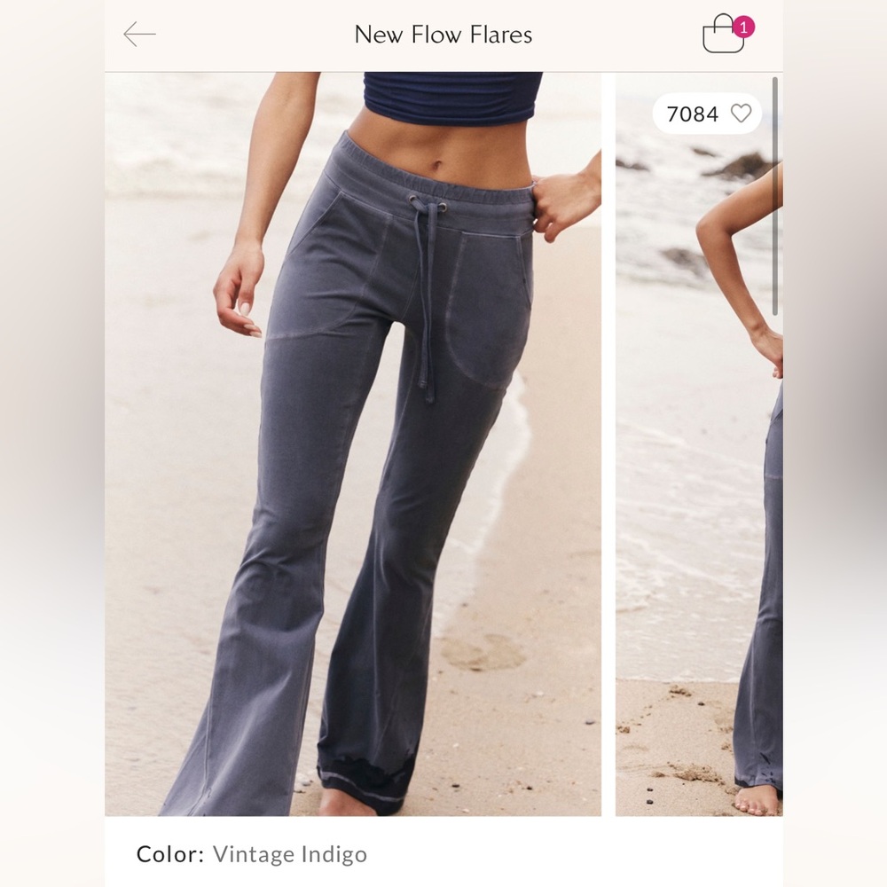 Free People New Flow Flares in Vintage Indigo